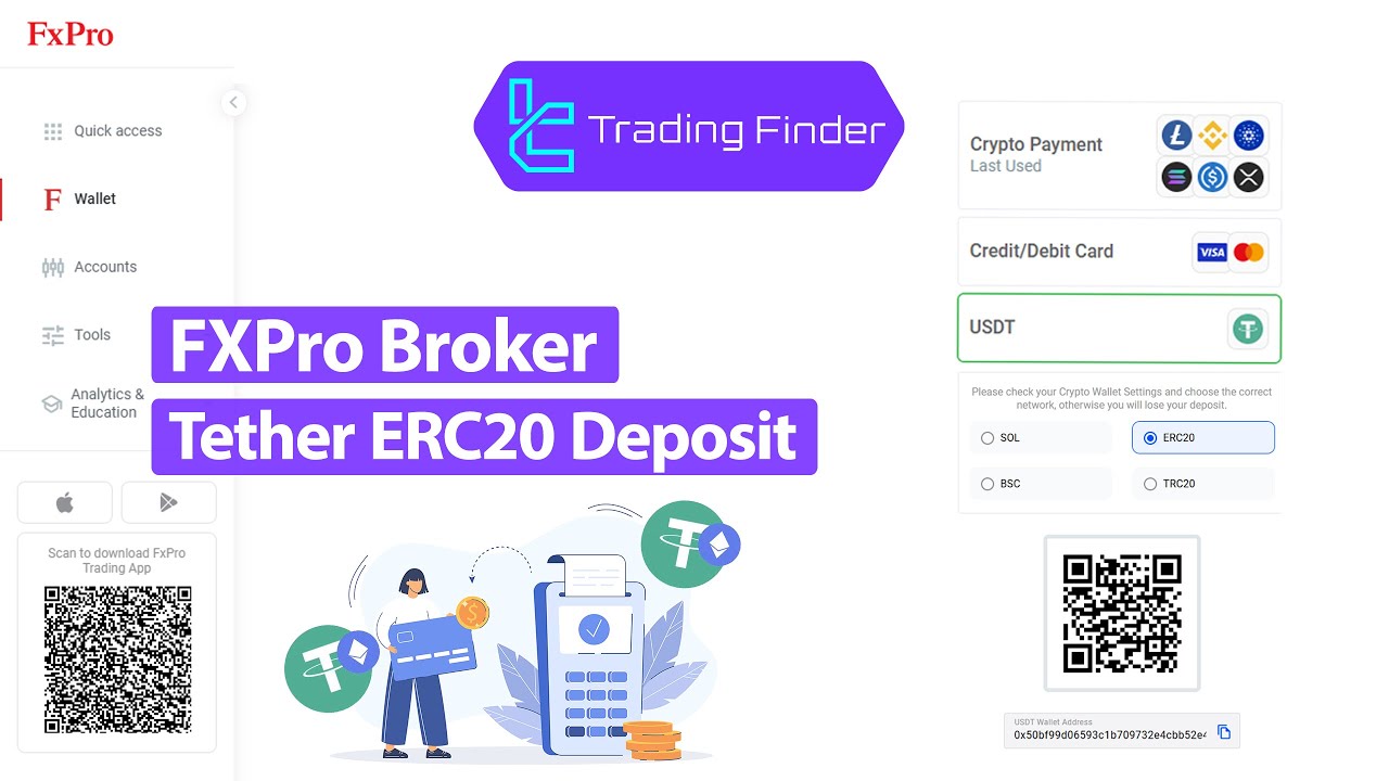 ⚡️fxpro deposit erc20  - fast and easy - Tradingfinder
