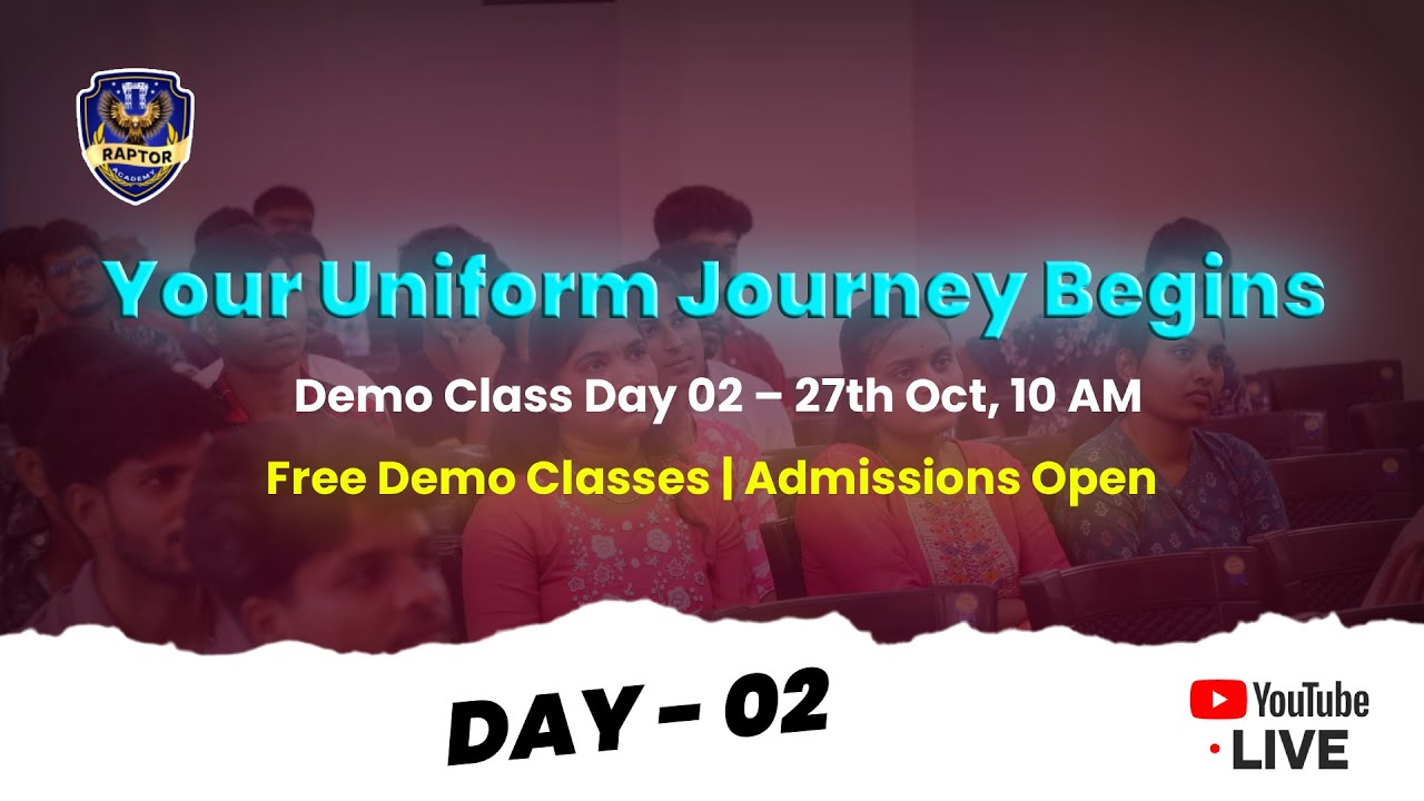 Raptor Academy October 27th Live Stream Demo Class Day 02