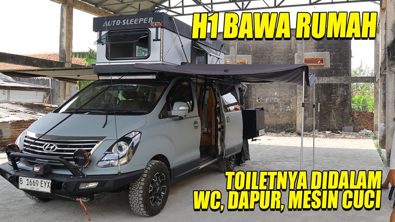 CUMA SEGINI BIAYANYA HYUNDAI H1 EXTREME, BAWA RUMAH LENGKAP KAMAR MANDI DALAM