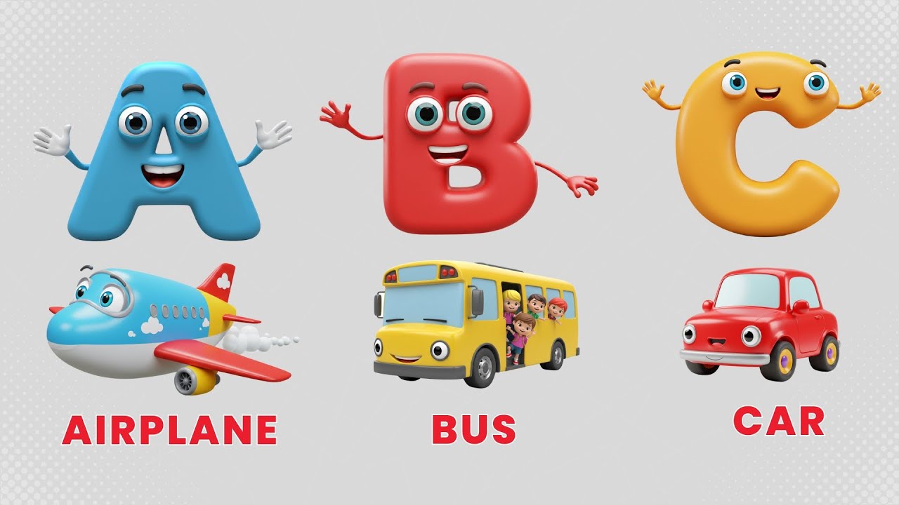 Can You Sing the ABCs With Us? | Learn Letters With Cool Vehicles!
