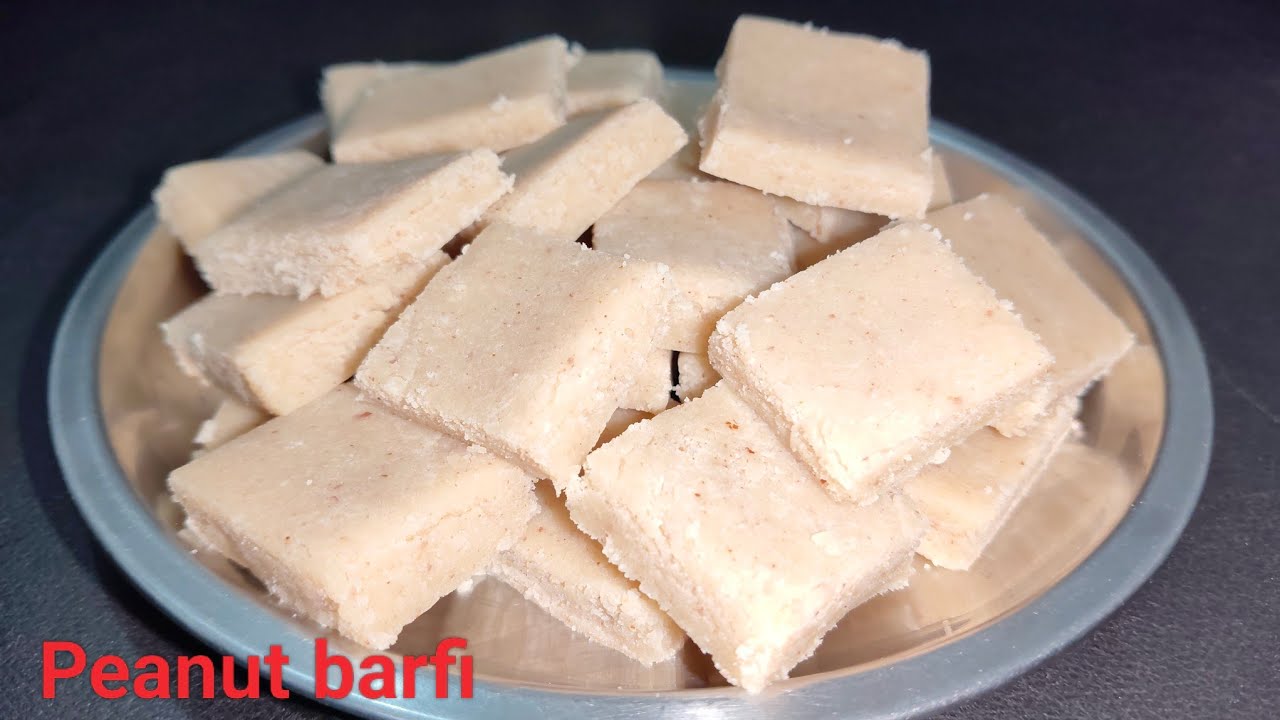 मूंगफली बर्फी बिलकुल काजू कतली जैसी घर पर बनायें / peanut barfi 