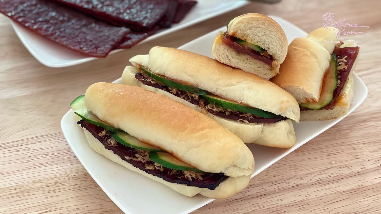 Pork Jerky Bread ｜Bak Kwa Bread | 肉干面包