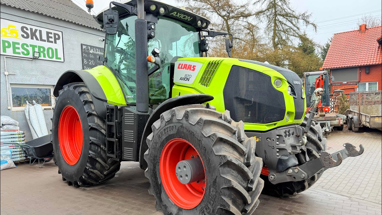 Claas Axion 870 CEBIS CMATIC, nawigacją CLAAS S10, pneumatyka, nowe opony, miękka oś i kabina, 295KM