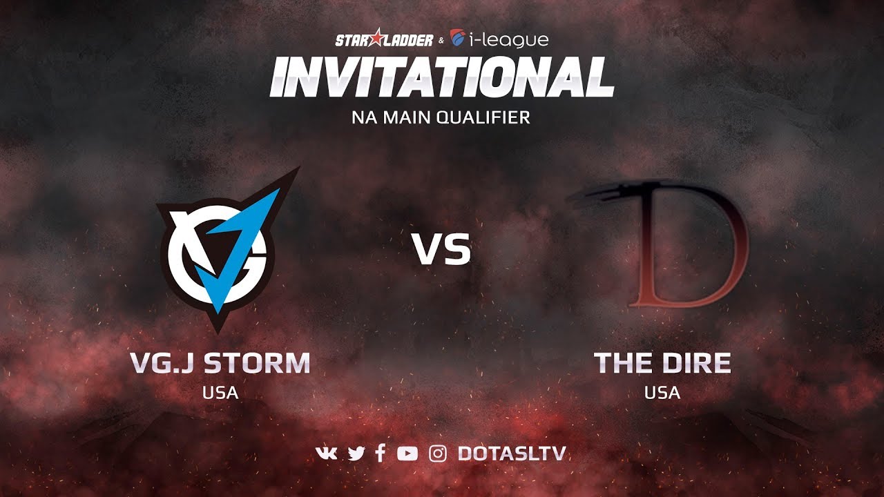 VG.J Storm против The Dire, Первая карта, NA квалификация SL i-League Invitational S3