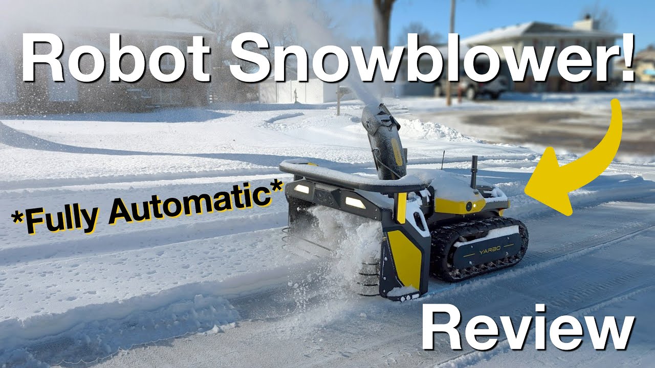 ❄️ Yarbo Autonomous Snowblower Setup + Review ❄️ | Impressive Robot!!