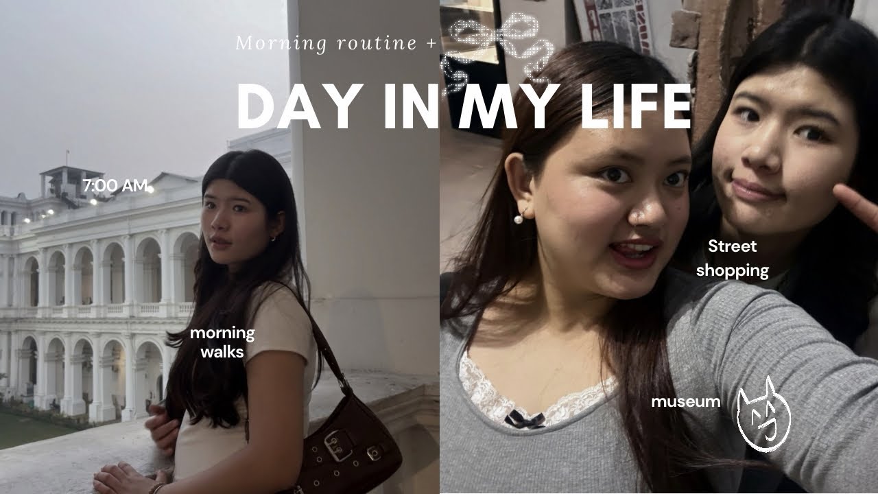 MORNING routine🍊:esplanade market,museum visit,street shopping, momo and fun day with Nomi