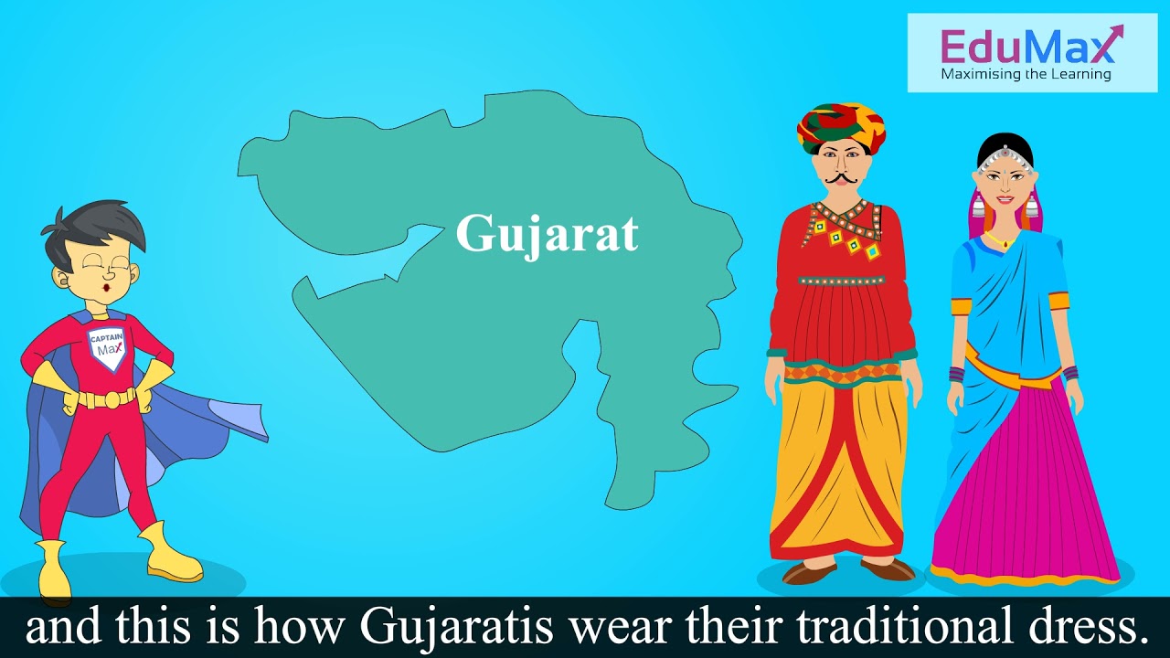 Traditional Clothes of Indian States  | EVS | Class 1 (Age 6 Year) | Captain Max | EduMax City
