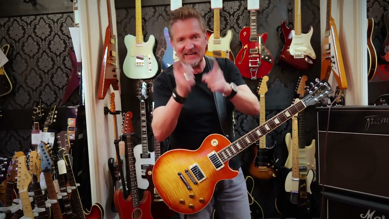 Gibson 2016 Les Paul Standard lightburst AAA Flametop | #secondhandmusicland