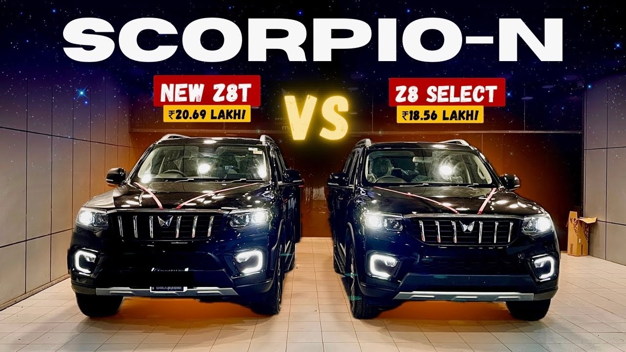 2025 SCORPIO-N Z8T VS Z8 SELECT ❤️ ₹2,13,000 Difference | Z8T VS Z8 Select Comparison 🤔