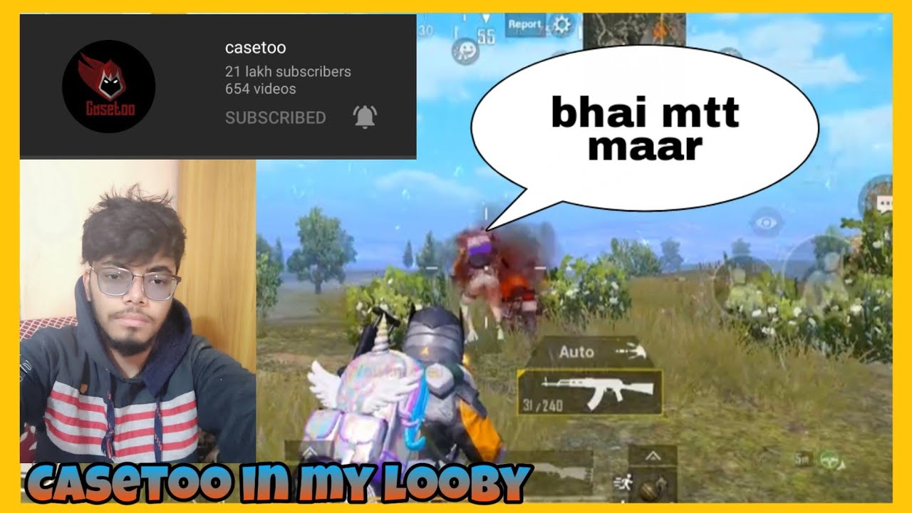 I Playing With Casetoo Pubg Mobile | Funny Commentry In Pubg | Pubg Mobile Vmax