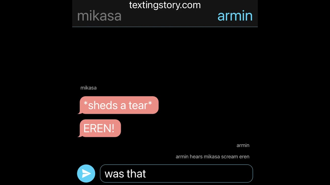 Attack on titan texting story eren comes back?