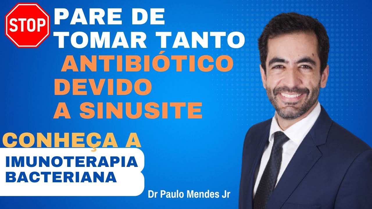 Tratamento para SINUSITE: Imunoterapia Bacteriana Em Gotas. Vacina anti bacteriana