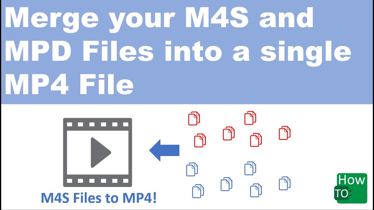 How to convert m4s or mpd files into MP4 format! Tutorial on how to create an MP4 file!