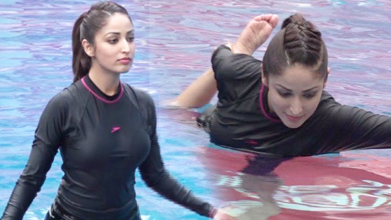 Yami Gautam HOT Workout In Swimming Pool