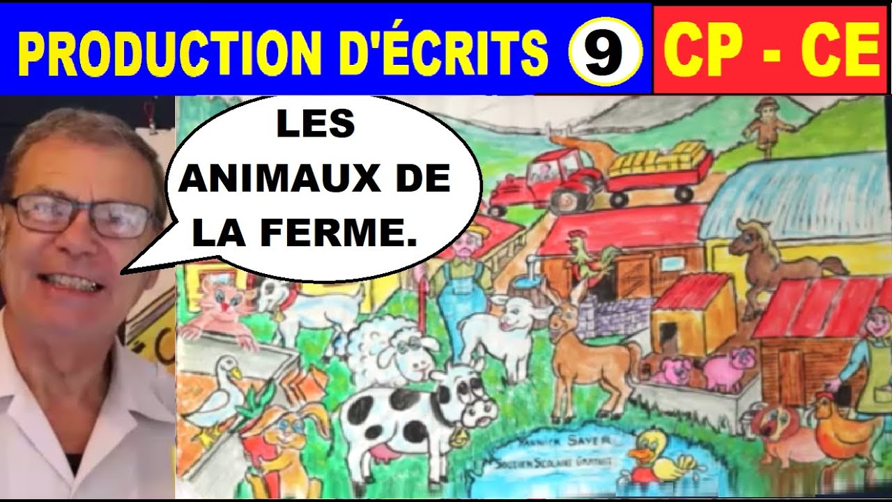 Production d’écrits + fiche en CP CE1 CE2 : Les animaux de la ferme # 9
