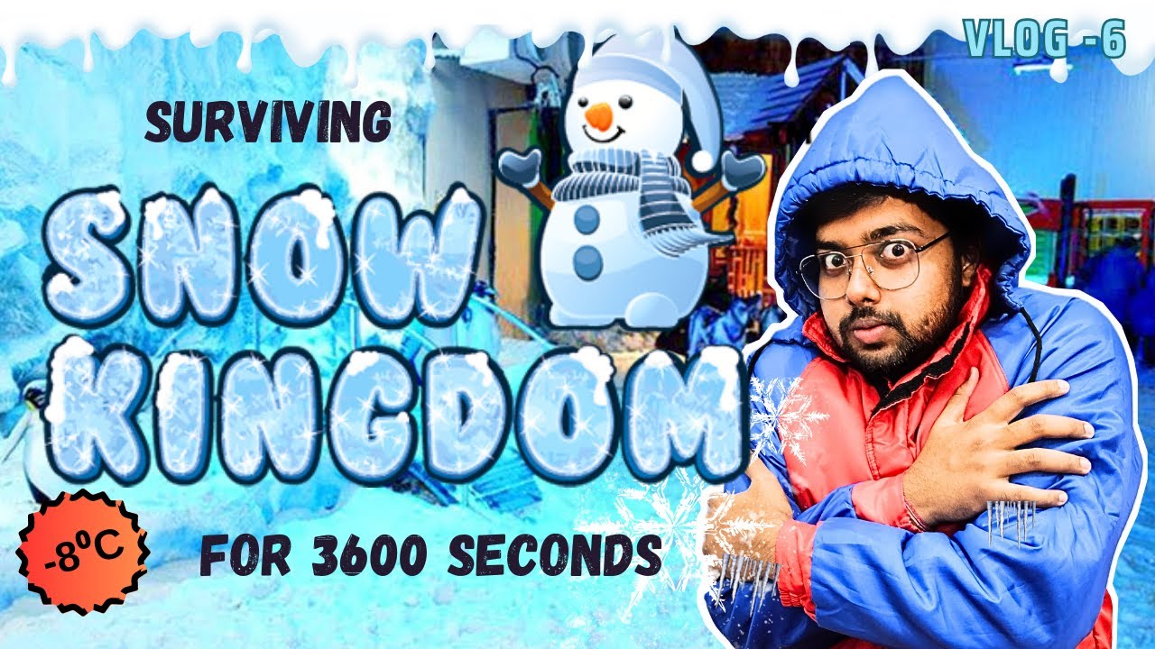 Snow Kingdom of Mumbai (-8℃) | Frozen Fantasy : Exploring the Enchanting Theme Park🥶