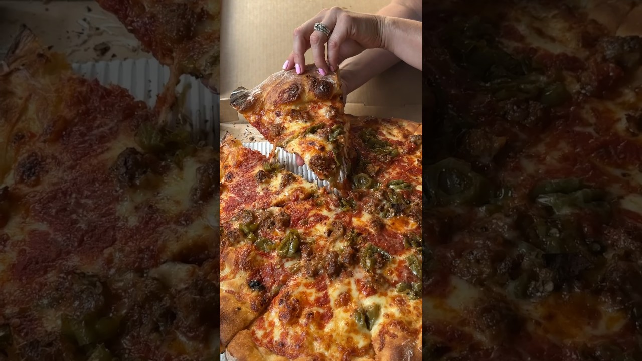 Part 2 of 2: Going ALL OUT at Angelo&rsquo;s in Philly for CHEESESTEAKS and PIZZA! 🧀🥩🍕🤤 #DEVOURPOWER