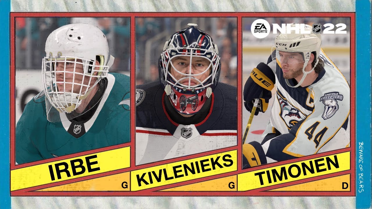 NHL 22 | Arturs Irbe, Matiss Kivlenieks & Kimmo Timonen (Create Player)