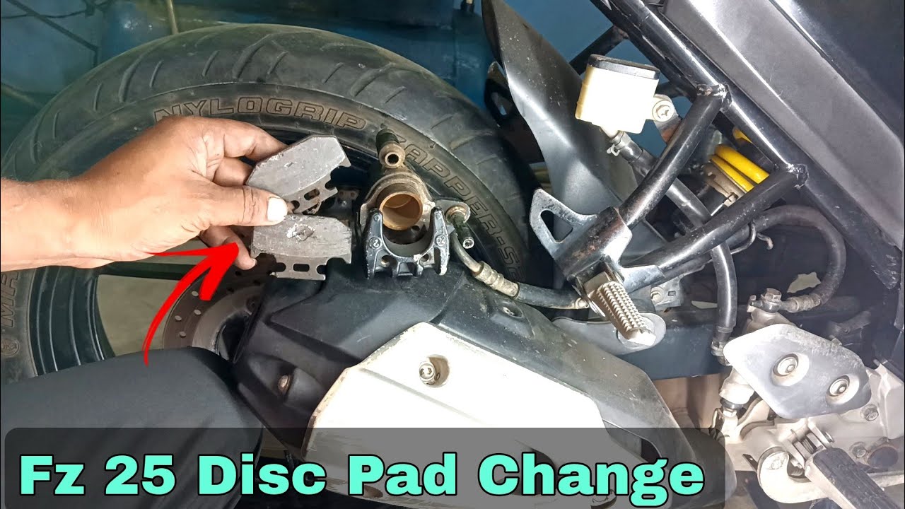 Yamaha Fz 25 Rear Disc Brake Pad Change||Fz 250 Disc Pad Replace