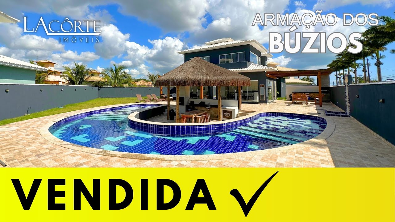OPORTUNIDADE EM BÚZIOS: ÁREA DE LAZER INCRÍVEL, 05 SUÍTES, CONDOMÍNIO COMPLETO PRÓX. À BELAS PRAIAS!