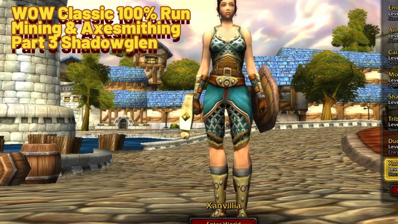 WoW Classic 100% Run –Mining Blacksmithing (Axesmith) Part 3