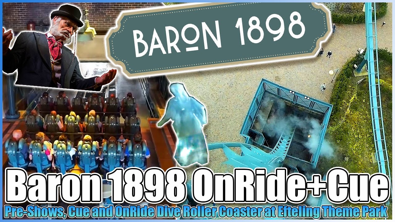 ⛏Baron 1898⚒OnRide Dive Coaster🎢Full Experience incl. PreShows✨Efteling Theme Park