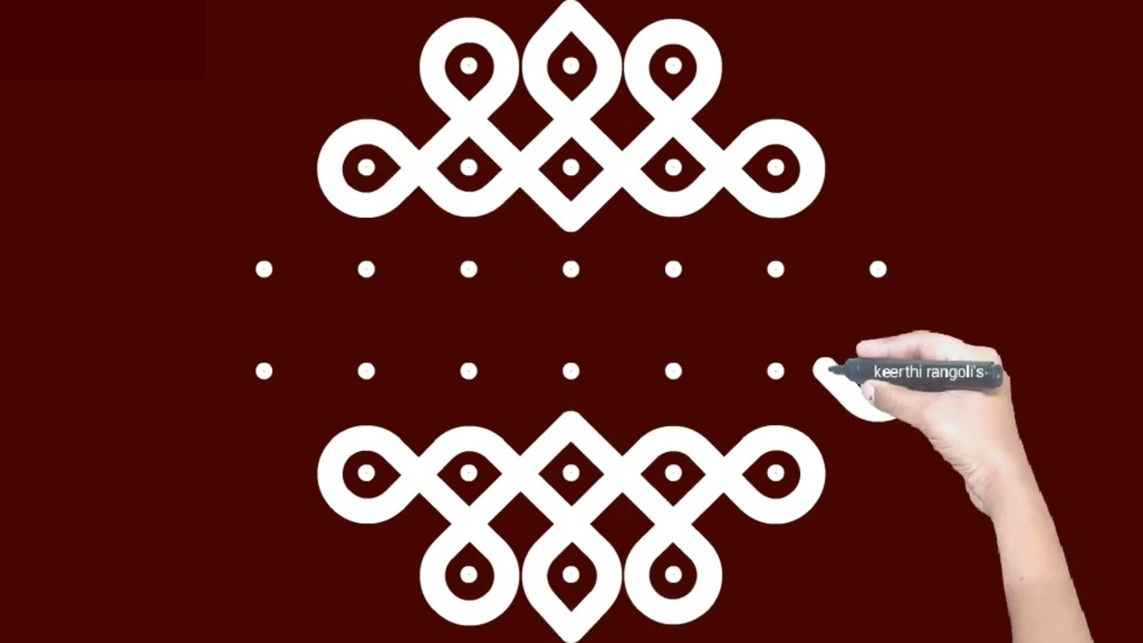 Simple muggulu design 1800