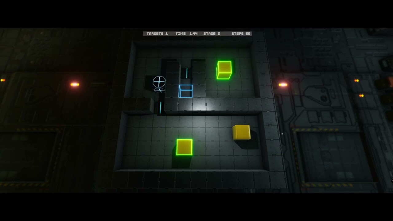 Sokoban in a Sci-Fi Style (Unity)