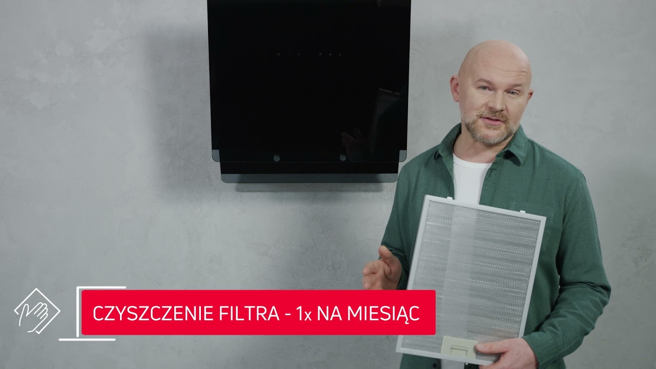 Wideo instrukcja &ndash; Okap kominowy &ndash; Czyszczenie okapu | Amica