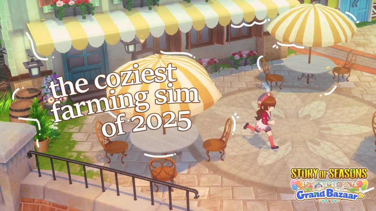 the coziest farming sim of 2025? 🧺 | story of seasons: grand bazaar! 🍃