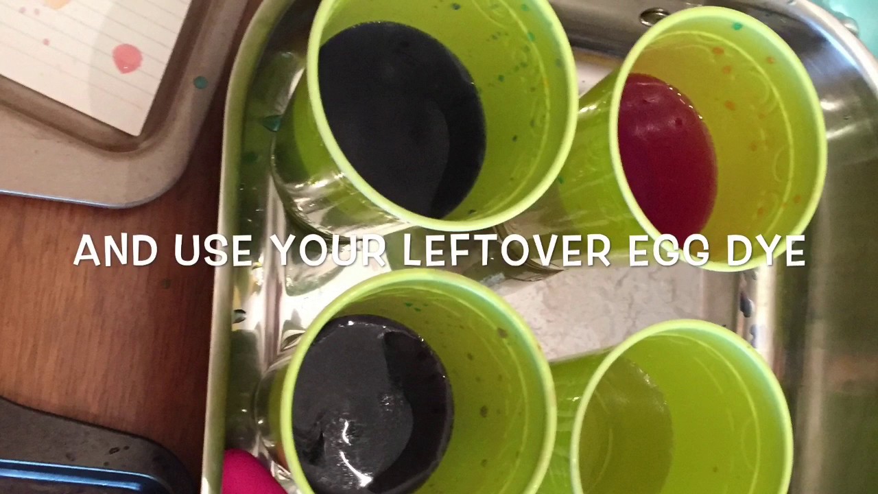 Fun with Leftover Easter Egg Dye