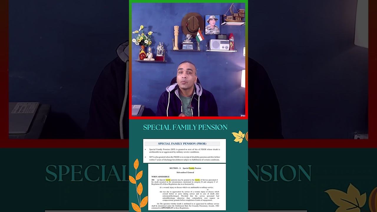 Special Family Pension | #specialfamilypension #familypension #familypensioners #indianarmedforces