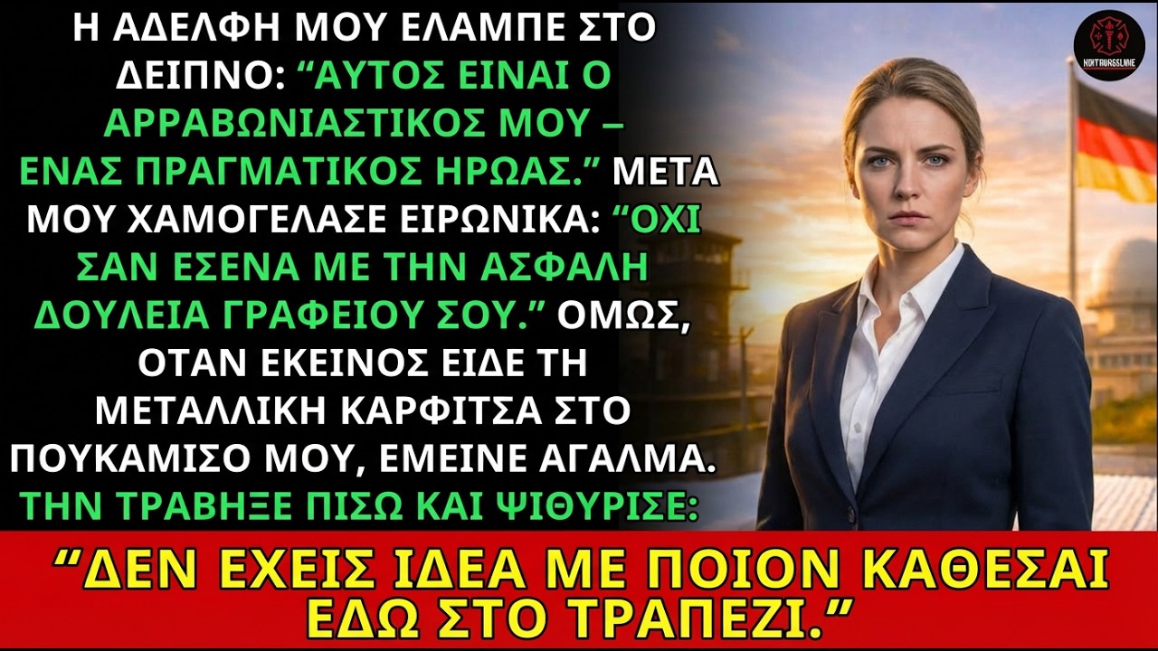 Καυχιόταν για τον ήρωα αρραβωνιαστικό της, ώσπου είδε την καρφίτσα μου και πάγωσε…