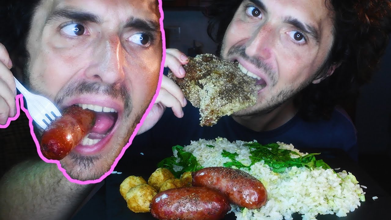 Taiwanese Fried Pork Chop! Cuttlefish! Sausages! Fried Rice! ASMR 자막 字幕  ਉਪਸਿਰਲੇਖ | Nomnomsammieboy