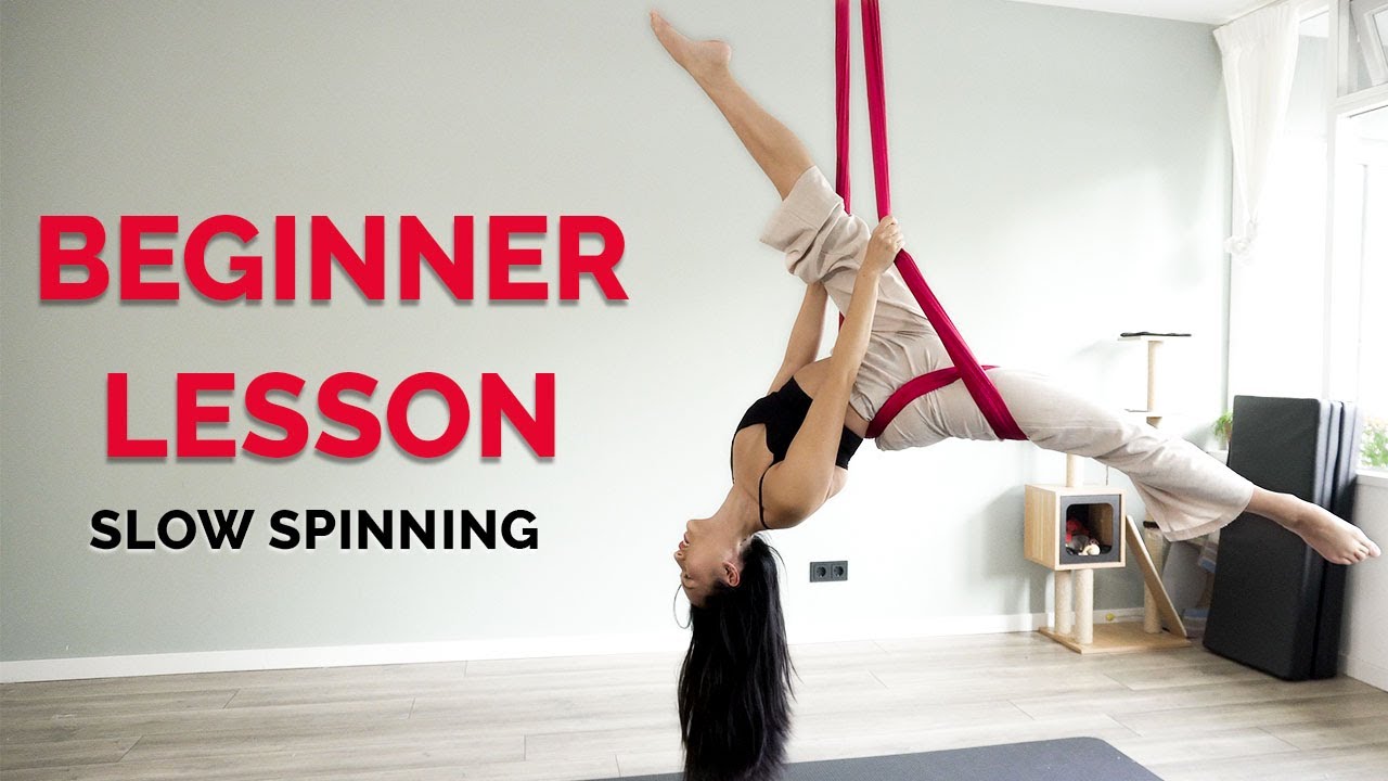 3 Beginner Aerial Sling Dance with Splits - Slow Spin Follow Along