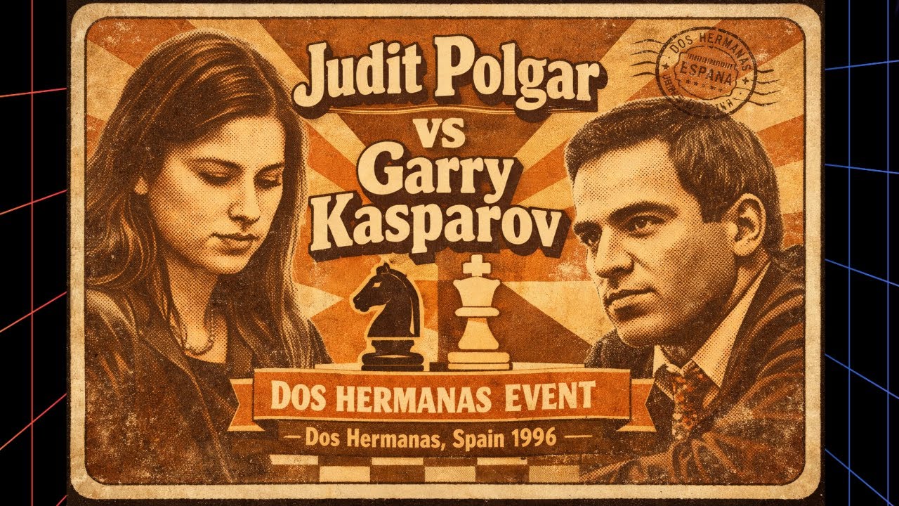 Judit Polgar vs Garry Kasparov📍 Dos Hermanas 1996 🏆 Kasparov Wins in 90 Moves