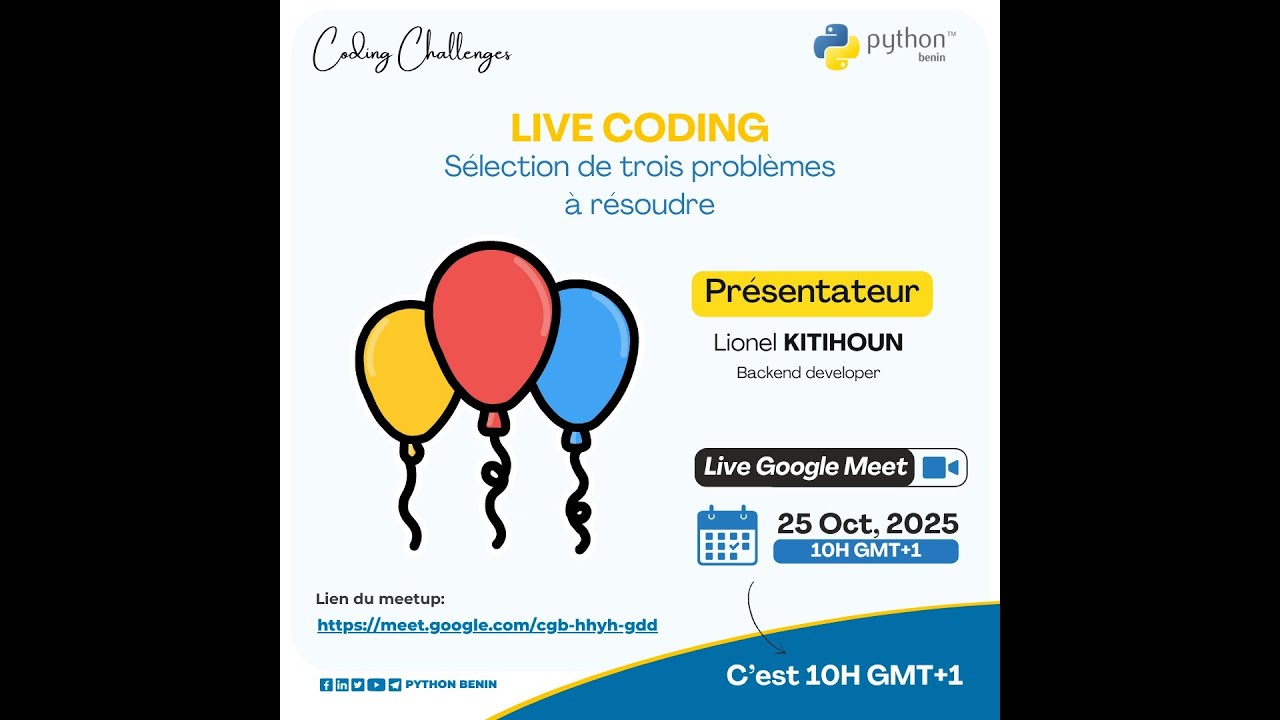 [PyBj-Coding-Challenges] Live coding: Sélection de trois problèmes