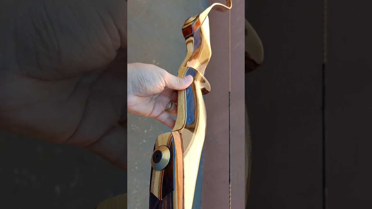 Traditional Takedown Recurve Bow Graal with gloss finish #archery #bow #bowandarrow #woodworking