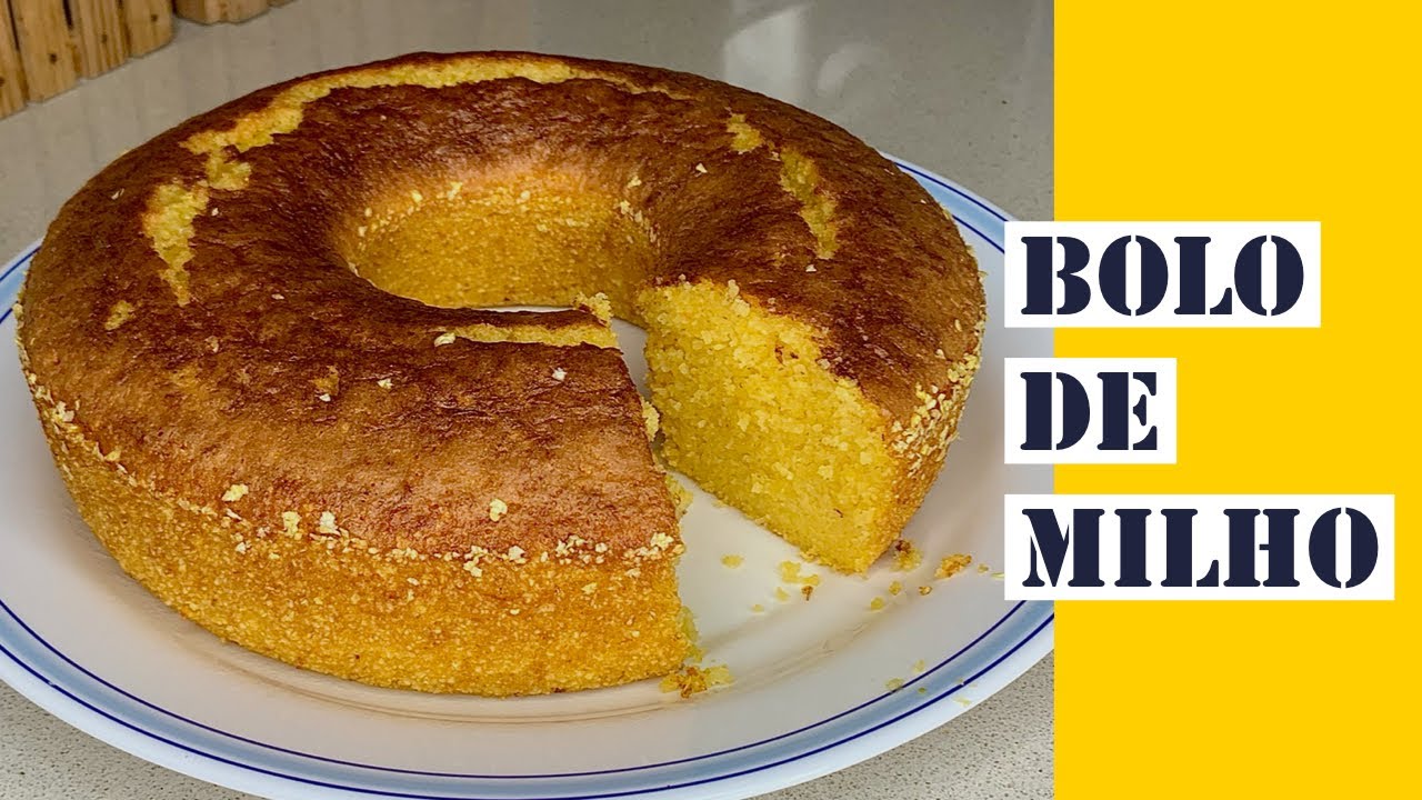 BOLO DE MILHO 🌽 FOFINHO E MOLHADINHO SEM TRIGO NO LIQUIDIFICADOR