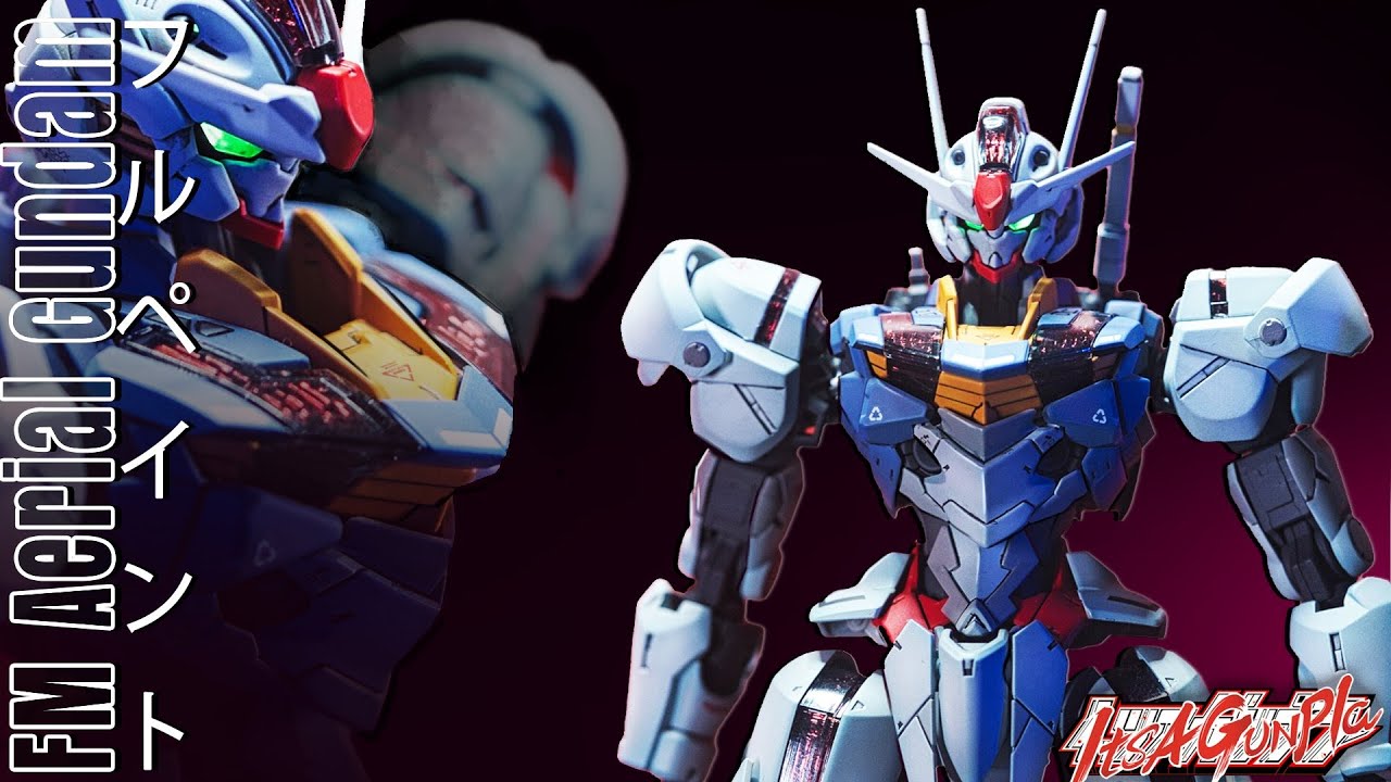 FULL MECHANICS Aerial Gundam│Custom Build │ガンプラ、機動戦士ガンダム 水星からの魔女、フルペイント、ガンダム
