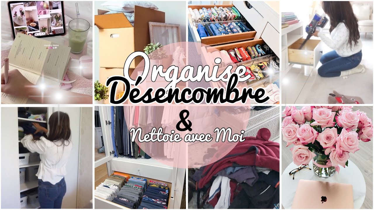 ORGANISE, DÉSENCOMBRE & NETTOIE AVEC MOI // GROS MÉNAGE DU MOIS ✨