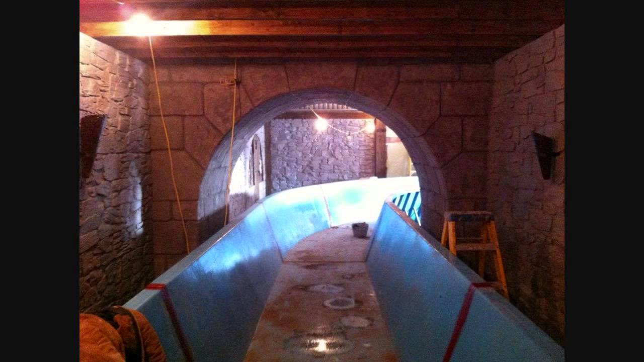 Oakwood Theme Park - Log Flume Construction 2013