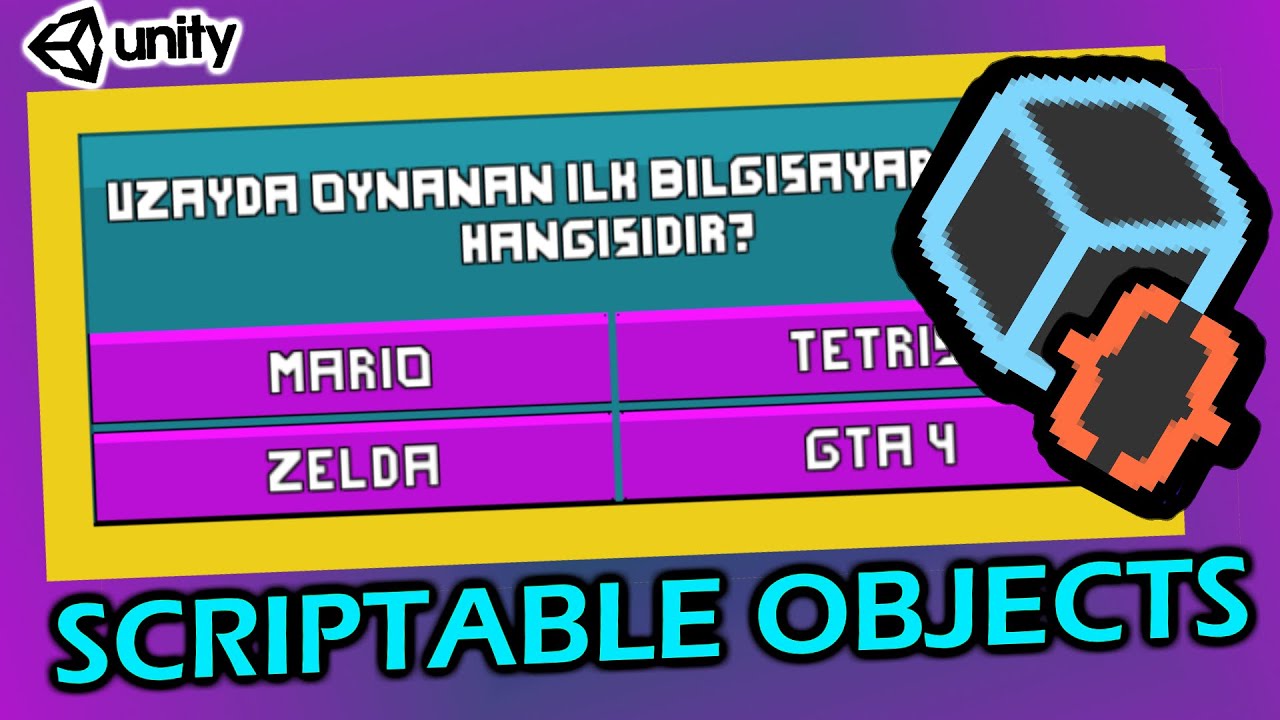 SCRIPTABLE OBJECT Nedir? - BİLGİ YARIŞMASI Oyunu Yapımı - UNITY
