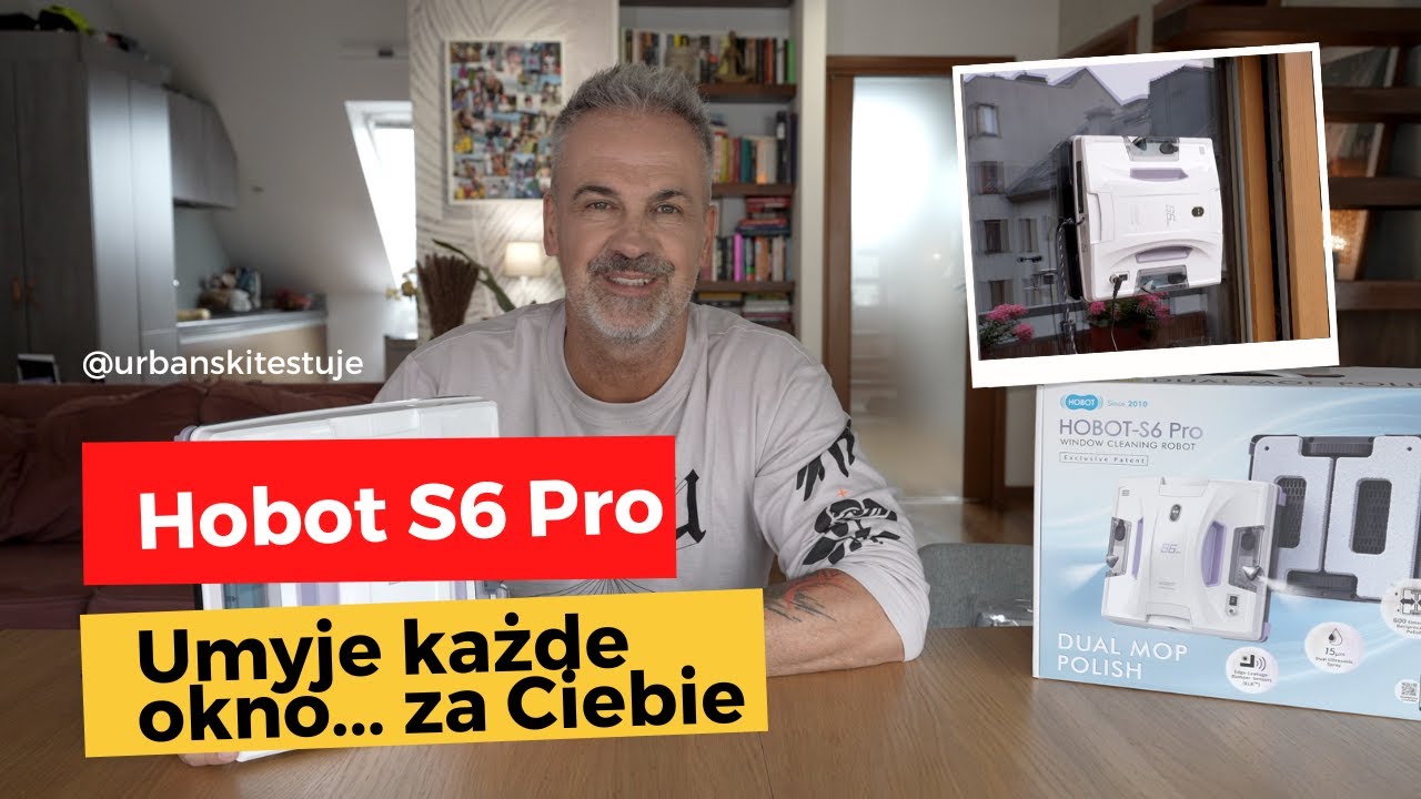 Hobot S6 Pro - nowoczesny robot do mycia okien.