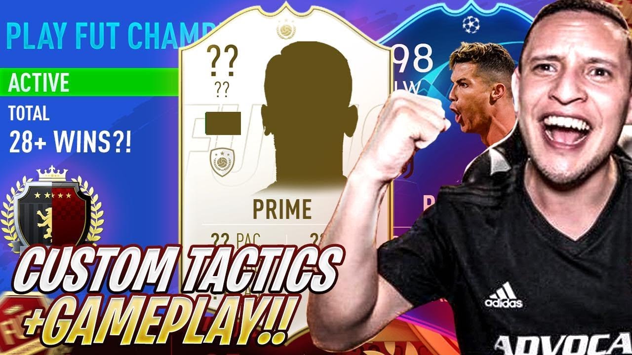 MY NEW SQUAD!! CRAZY 28-2 LIVE PRO FUT CHAMPS GAMEPLAY + CUSTOM TACTICS! FIFA 19 ULTIMATE TEAM