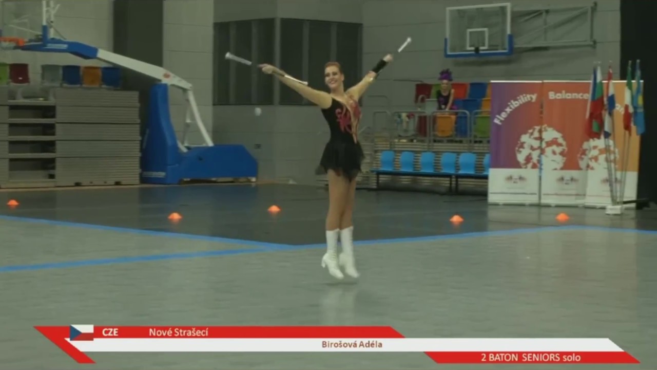 Adéla Birošová solo 2 baton senior 2017 - WORLD CHAMPION !!!