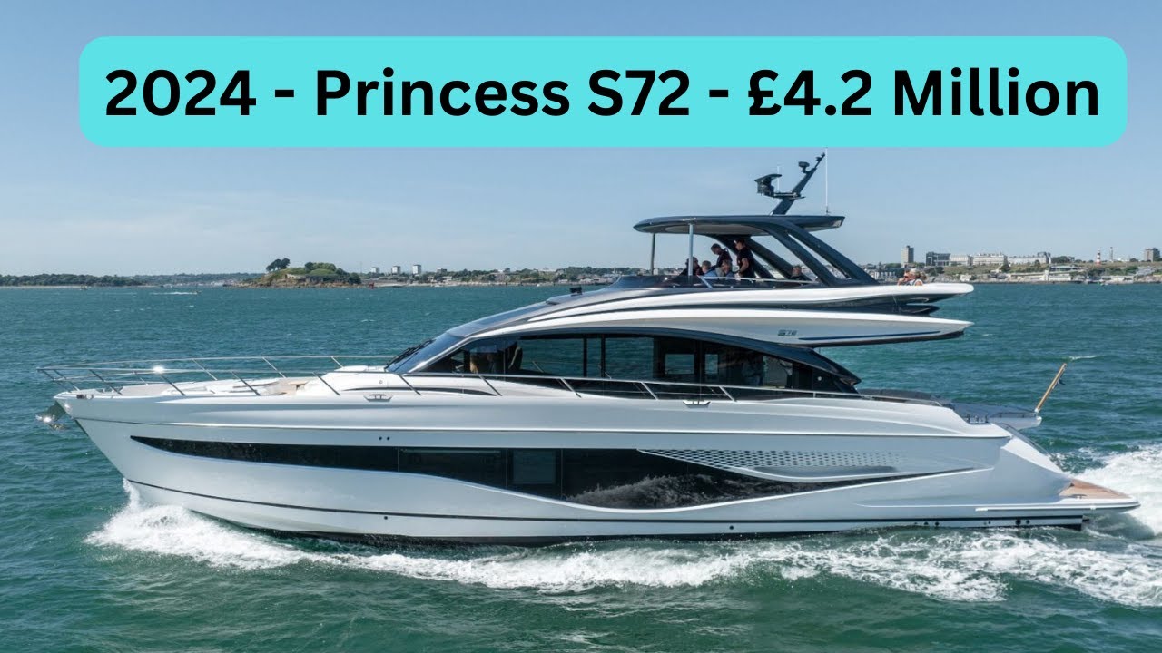 Boat Tour - 2024 - Princess S72 - £4.2 Million - Flybridge