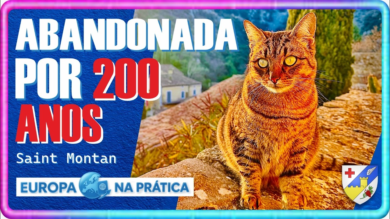 ABANDONADA POR 200 ANOS - SAINT MONTAN A VILLAGE MEDIEVAL FORA DOS GRANDES ROTEIROS TURÍSTICOS