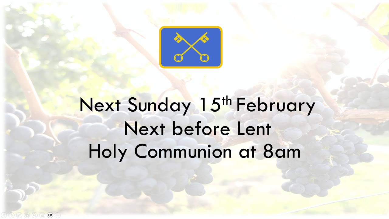10am Sunday Worship 2 before Lent -  Sunday 8th February 2026