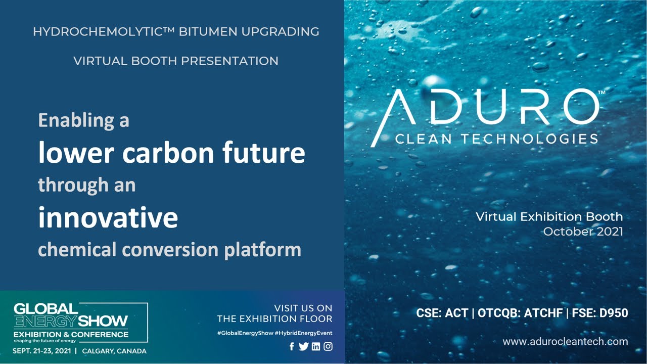 Global Energy Show | Introducing Hydrochemolytic Bitumen Upgrading | Aduro Clean Technologies